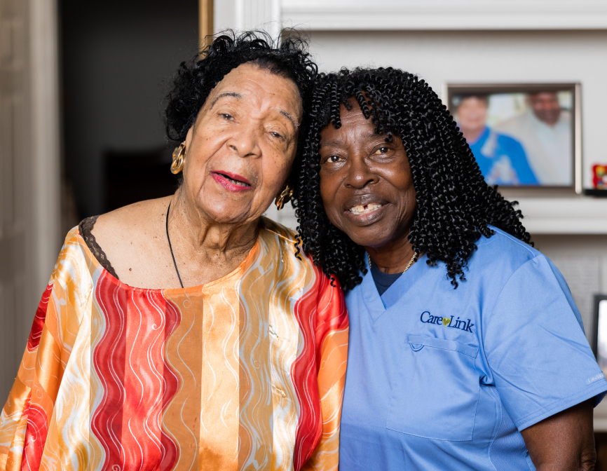 CareLink caregiver with older woman
