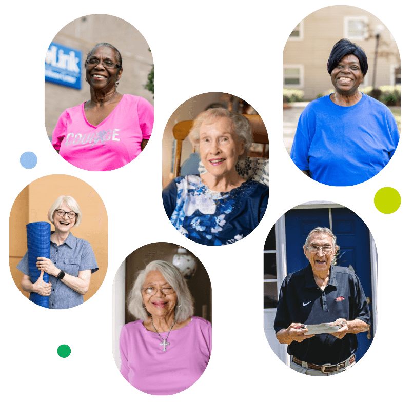 the smiling faces of CareLink's clients